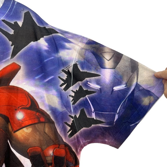 Marvel Iron Man graphic all over print men’s t shirt size XL - Picture 4 of 5